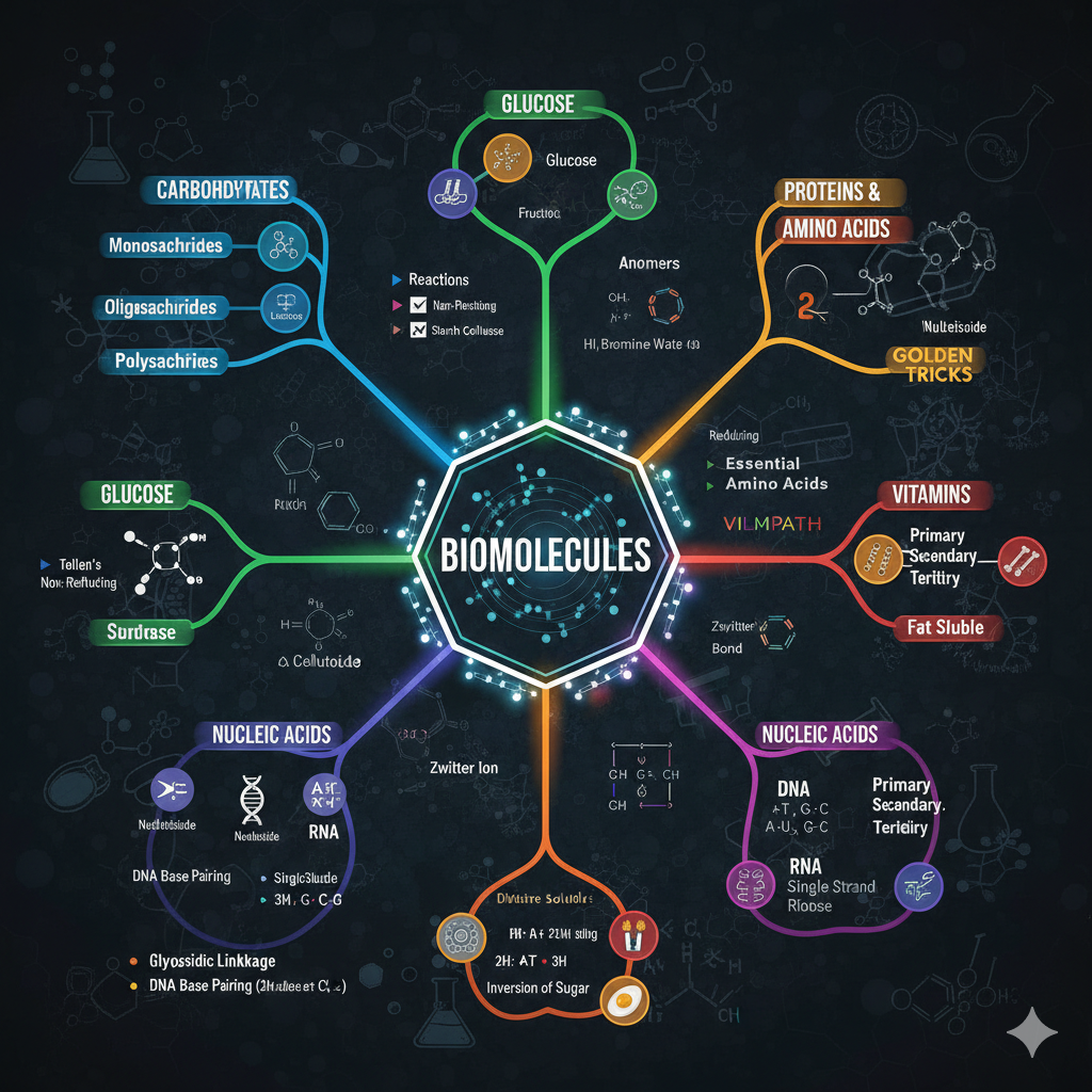 Biomolecules Summary Chart Carbohydrates Proteins Nucleic Acids