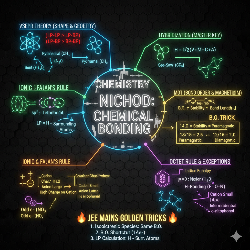 Chemical Bonding Hybridization and Shapes Chart